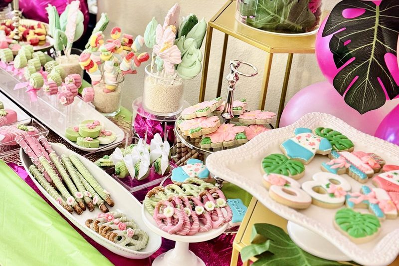 Tropical Flower Pool Party