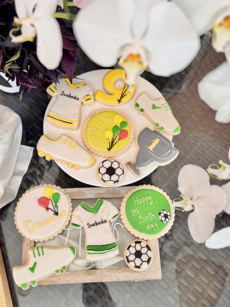 Soccer Birthday Celebration Cookie set