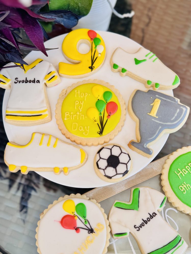 Soccer Birthday Celebration Cookie set