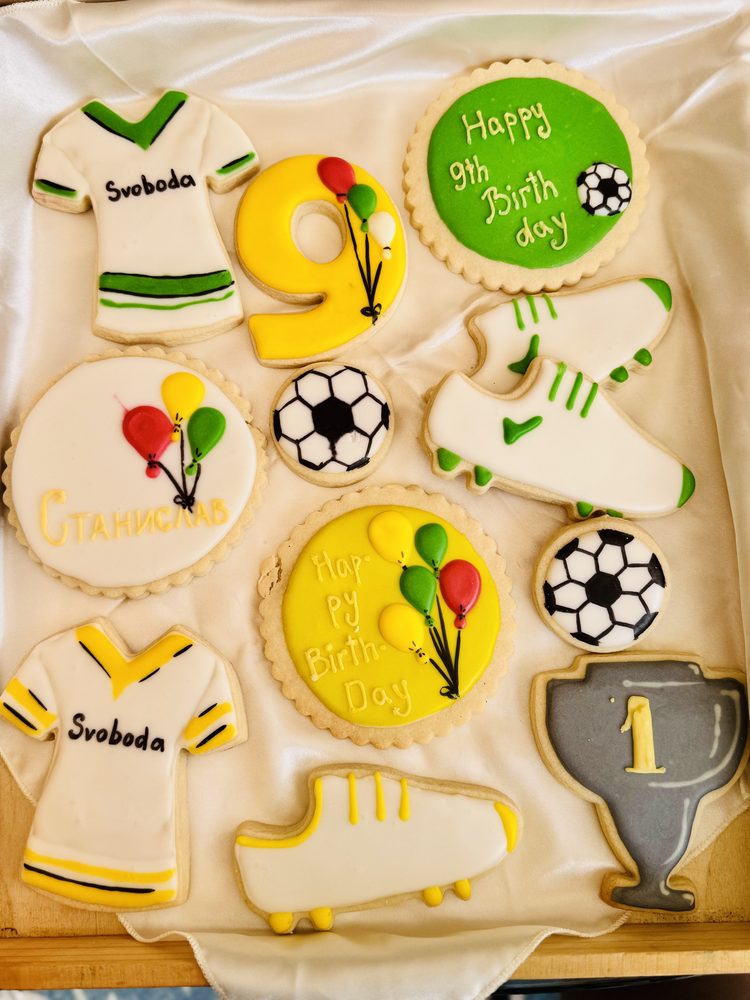 Soccer Birthday Celebration Cookie set