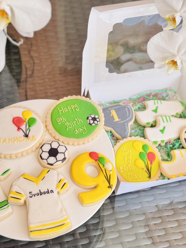 Soccer Birthday Celebration Cookie set