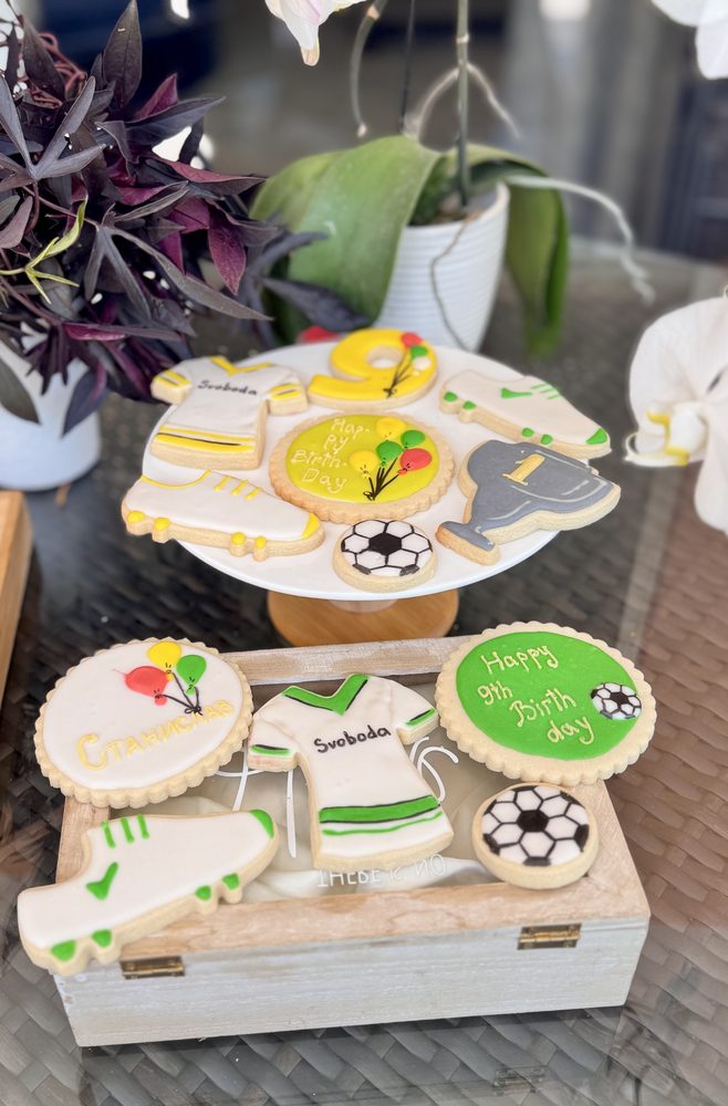Soccer Birthday Celebration Cookie set