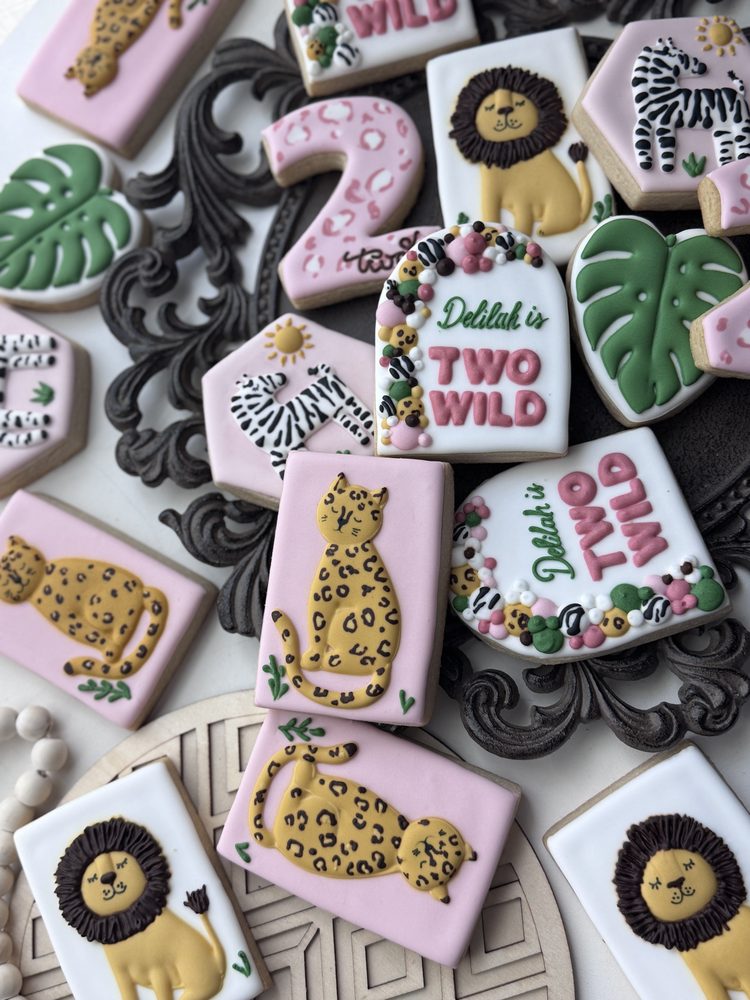 Two Wild Second Birthday Sugar Cookie Set