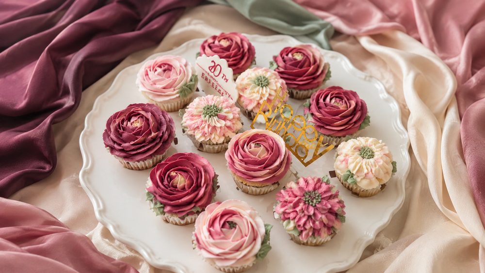Floral Cupcakes in a box