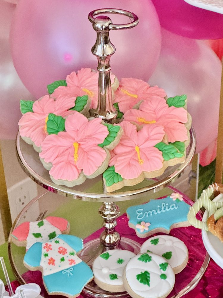 Island Bloom Hibiscus Cookies