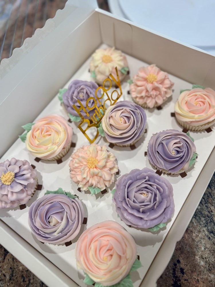 Floral Cupcakes in a box